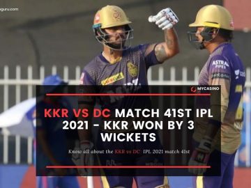 KKR vs DC 41st Match Report IPL 2021