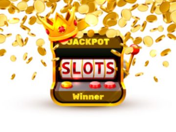 many gold coins floating around an online casino console relating a jackpot winner