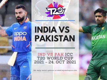India vs Pakistan Head to Head T20 World Cup 2021