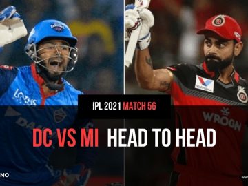 RCB vs DC Head to Head Match 56 IPL 2021
