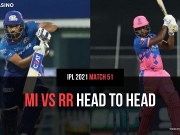 RR vs MI Head to Head Match 51 IPL 2021