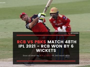 RCB vs PBKS Match 48TH IPL 2021