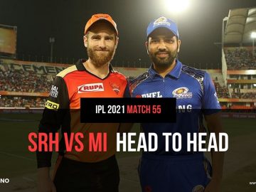 SRH vs MI Head to Head Match 55 IPL 2021
